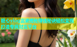 糖心vlog富婆揭秘赚钱秘诀轻松变现打造专属财富平台
