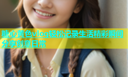 糖心黄色vlog轻松记录生活精彩瞬间分享创意日常