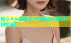 糖心vlog封面设计神器轻松打造吸睛视频首图